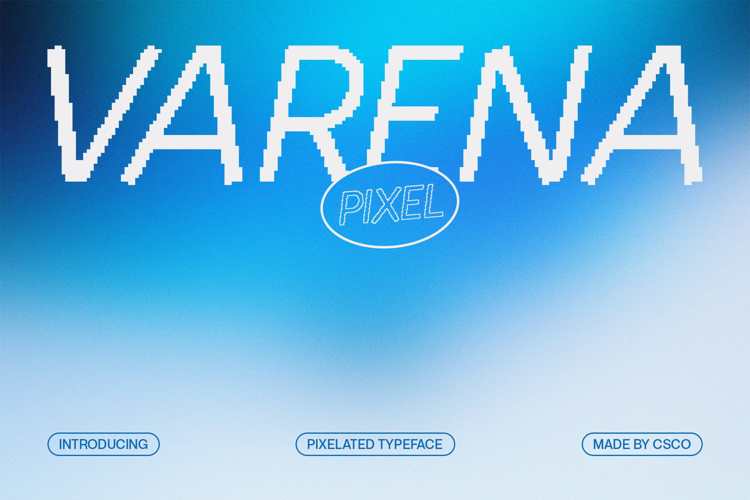 Varena Pixel Font website image
