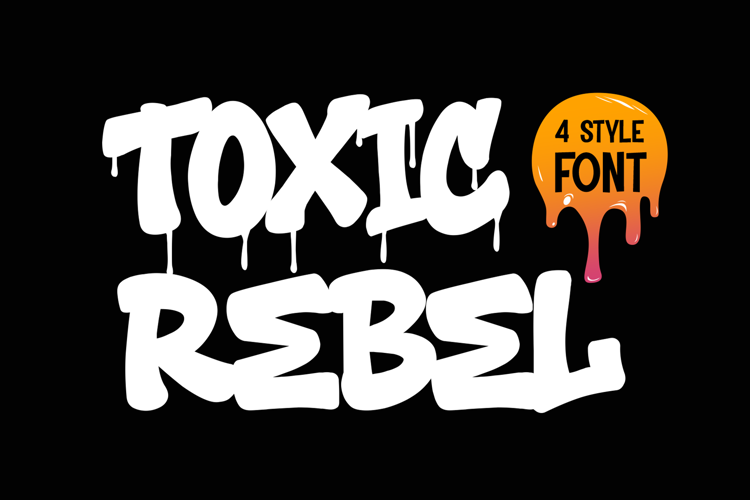 Toxic Rebel Font website image