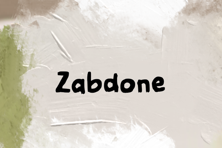 z  Zabdone Font website image