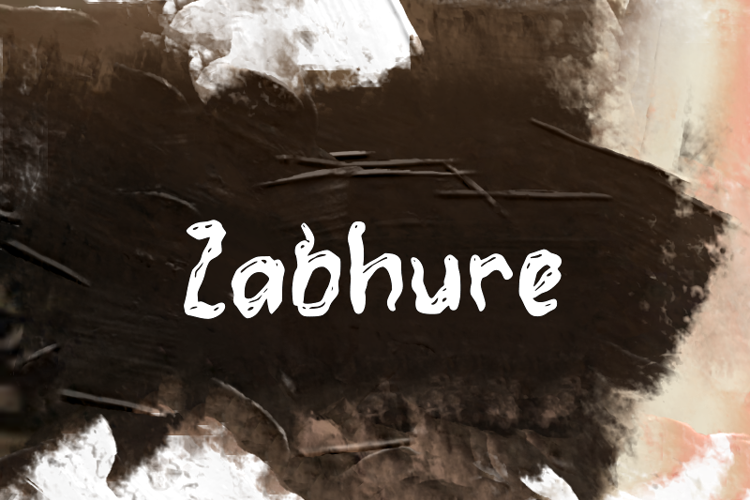 z  Zabhure Font website image