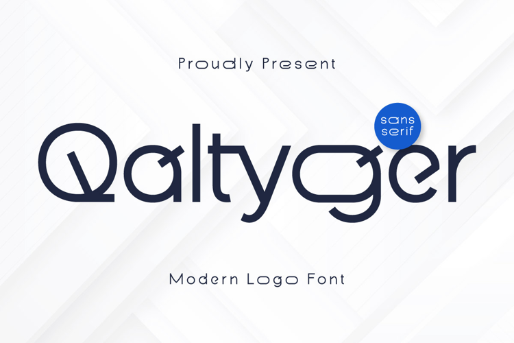 Qaltyger Font website image