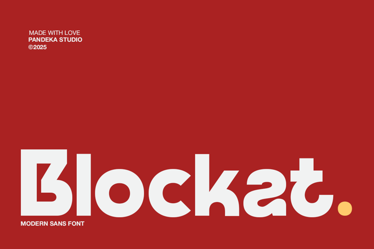 Blockat Font website image