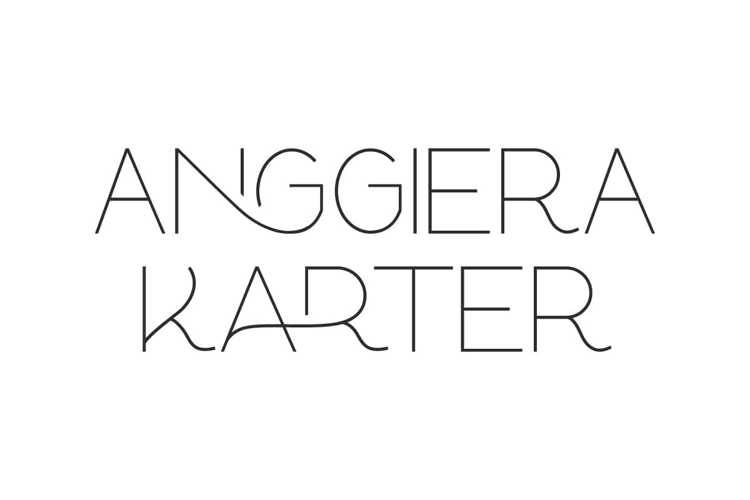 Anggiera Karter Font website image
