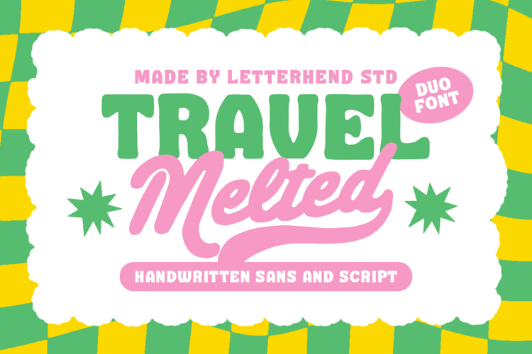 Travel Melted Med Sans Font website image