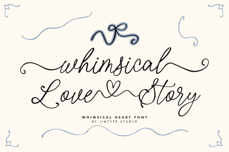 Whimsical Love Story Font website image