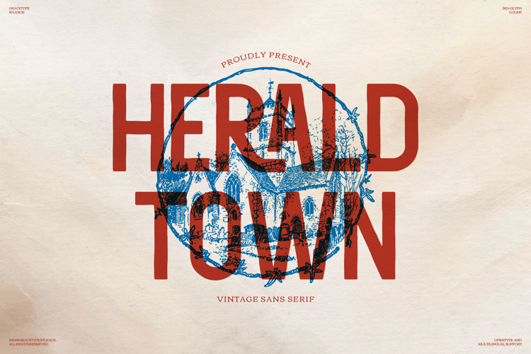 Herald Town Font website image