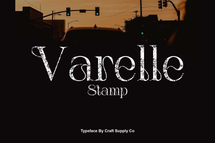 Varelle Stamp Font website image