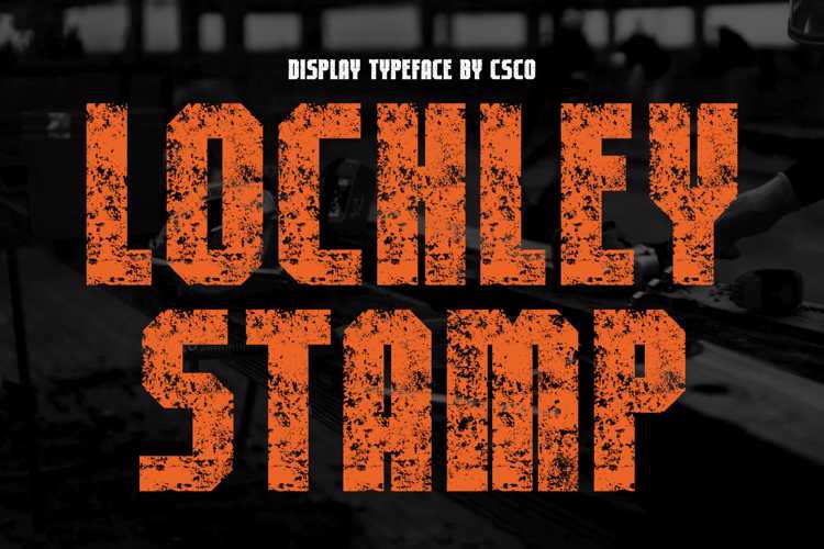 Lochley Stamp Font website image