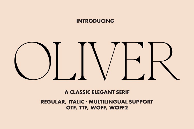 Oliver Font website image