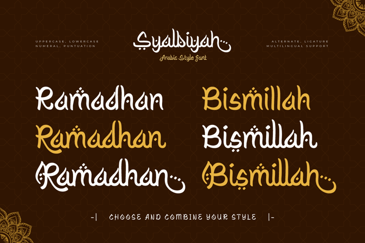 Syalbiyah Font website image