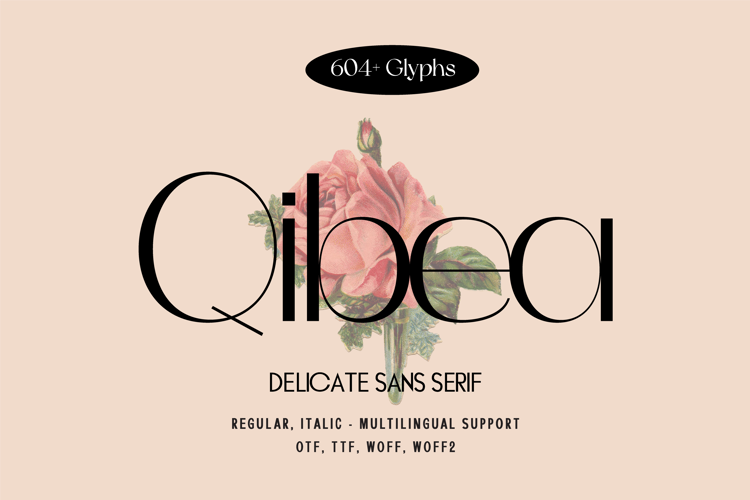 Qibea Font website image