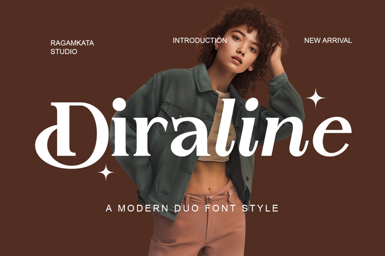 Diraline Font website image
