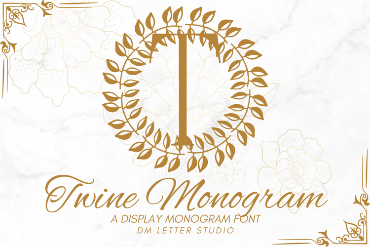 Twine Monogram Font website image