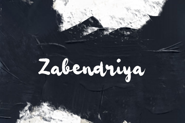 z  Zabendriya Font website image