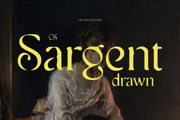 CS Sargent Drawn Font website image