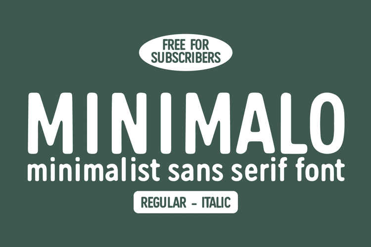 minimalo Font website image
