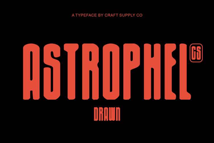 CS Astrophel Drawn Font website image