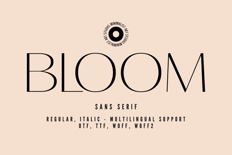 Bloom Font website image