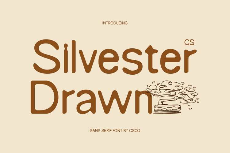 CS Silvester Drawn Font website image