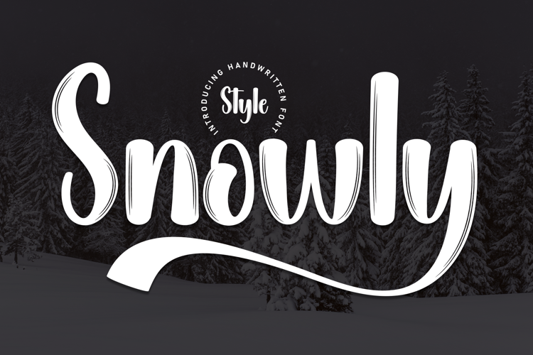 Snowly Font website image