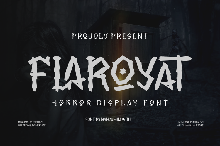 FLAROYAT Font website image