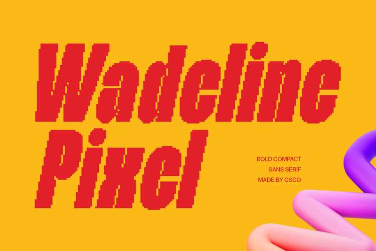 Wadeline Pixel Font website image