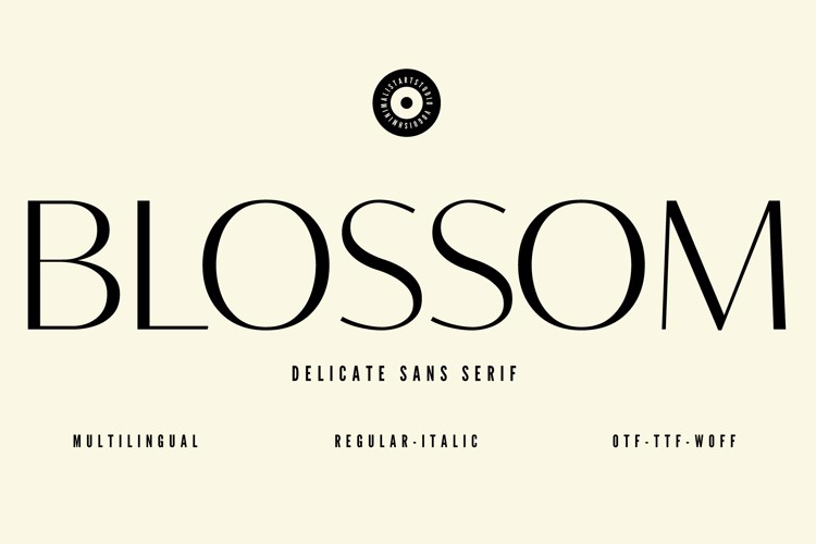BLOSSOM Font website image