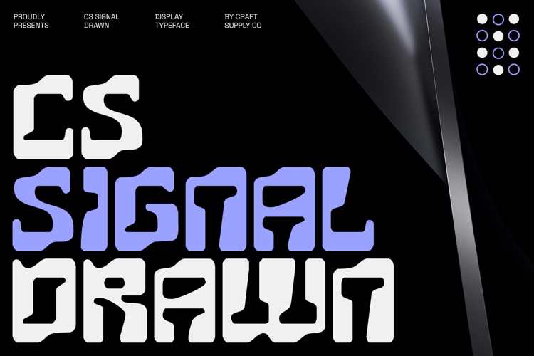 CS Signal Drawn Font website image