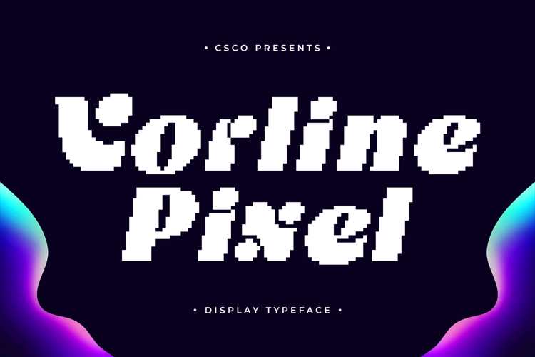 Vorline Pixel Font website image