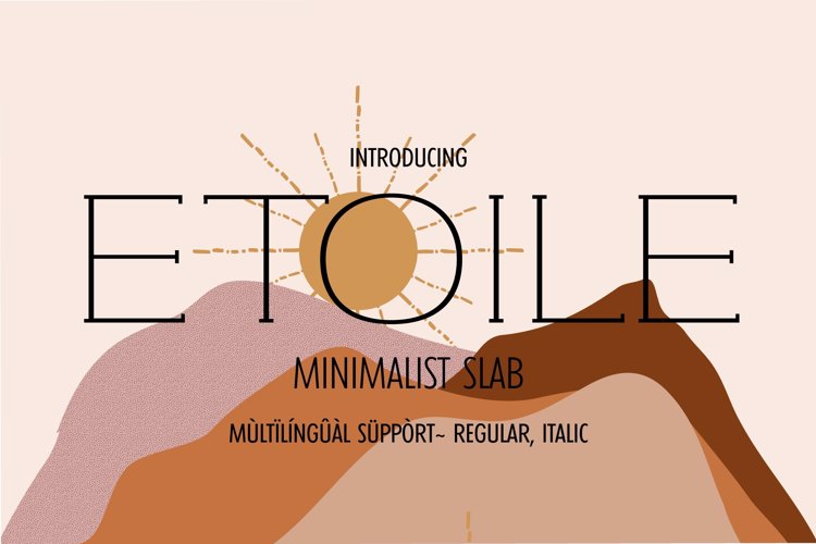 ETOILE Font website image