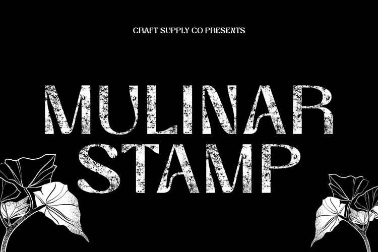 Mulinar Stamp Font website image