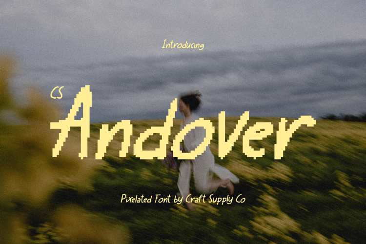 CS Andover Pixel Font website image
