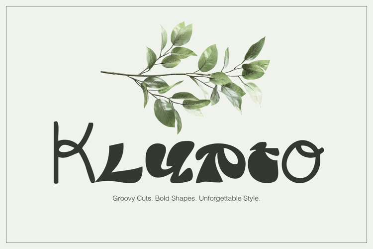 FT Klypto – Groovy Display Typeface Font website image