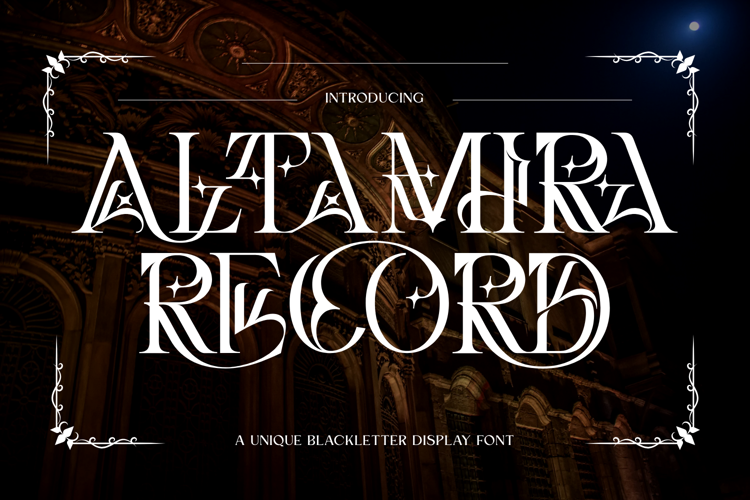 ALTAMIRA RECORD Font website image