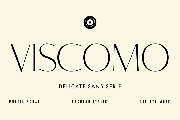 VISCOMO Font website image