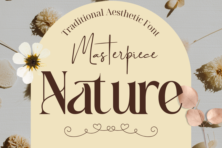 Traditional Aesthetic Font website image