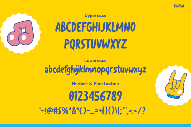 LINGUA Font website image