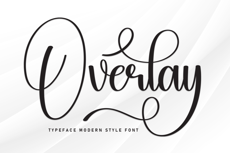 Overlay Font website image