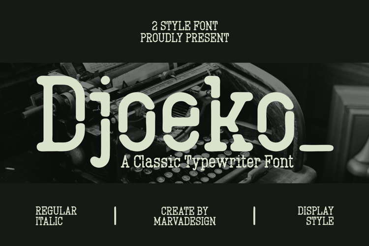 Djoeko Font website image