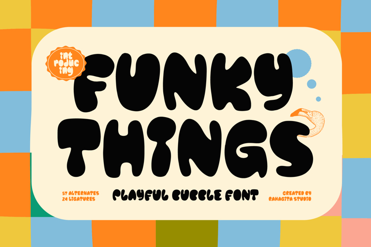Funky Things Font website image
