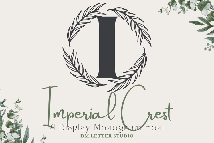 Imperial Crest Monogram Font website image