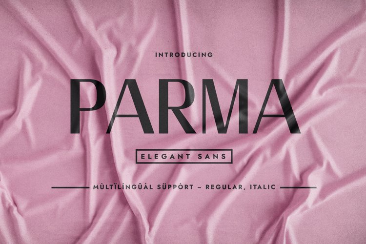 Parma Font website image