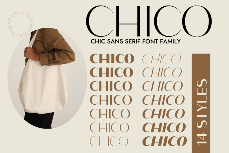 CHICO Black Font website image