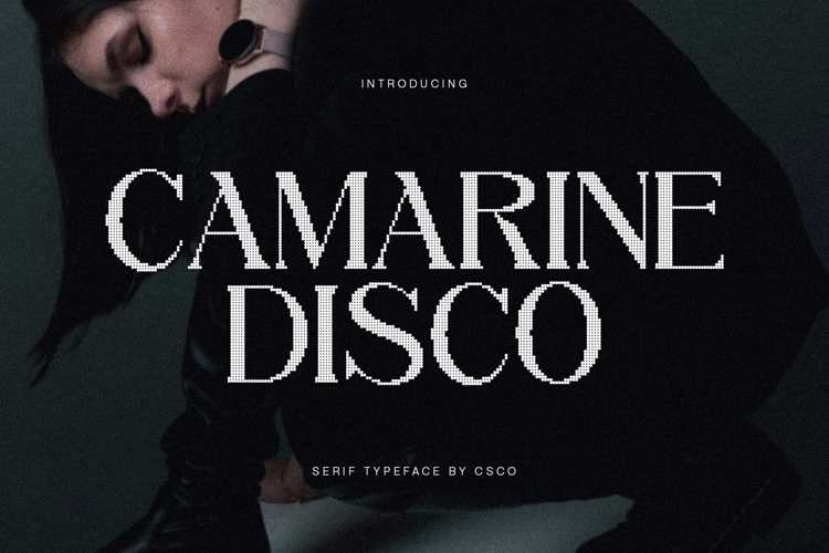 Camarine Disco Font website image