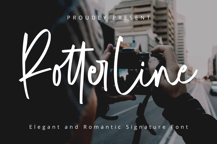 Rotterline Font website image