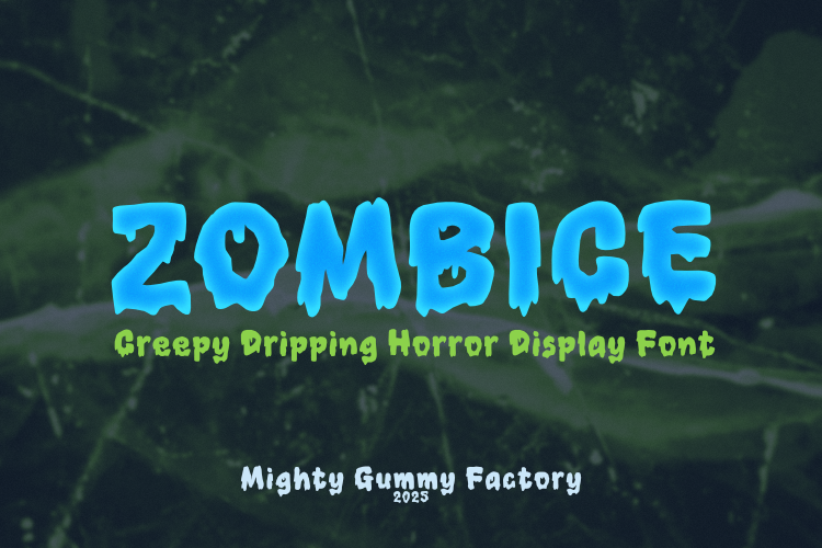 MGF Zombice Font website image
