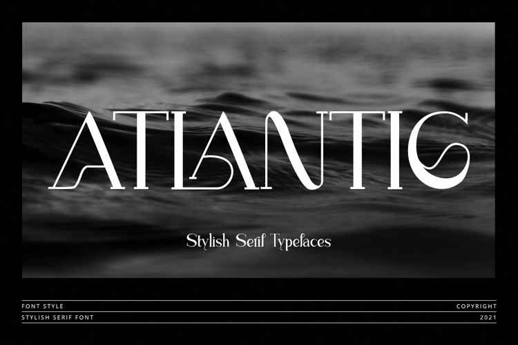 Atlantic Font website image