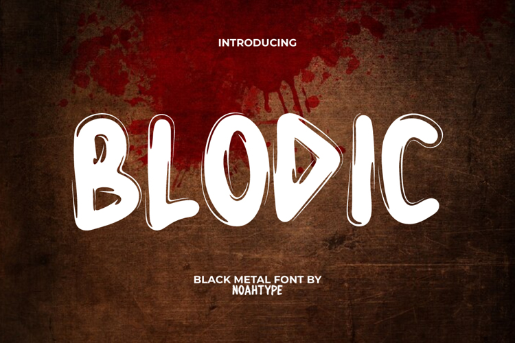 Blodic Font website image