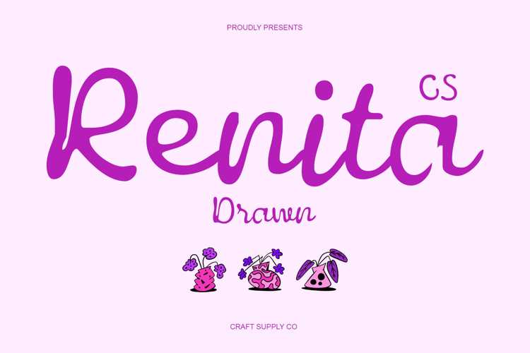 CS Renita Drawn Font website image