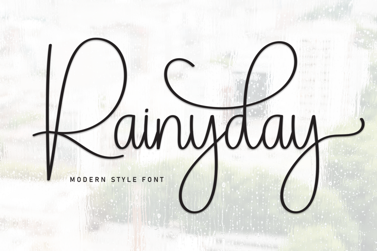 Rainyday Font website image